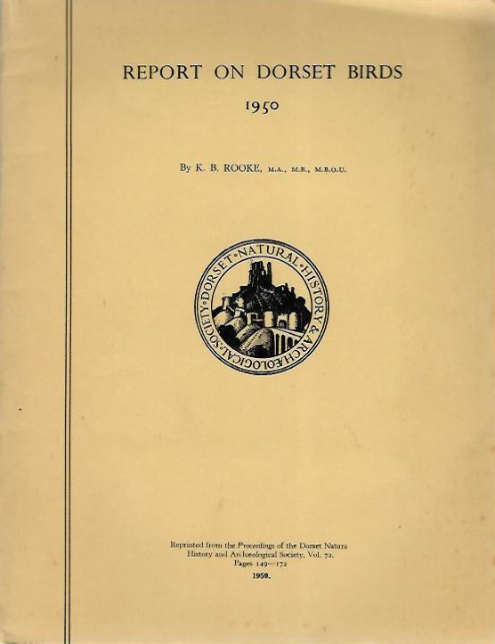 Rooke, K.B. - Report on Dorset Birds, 1950