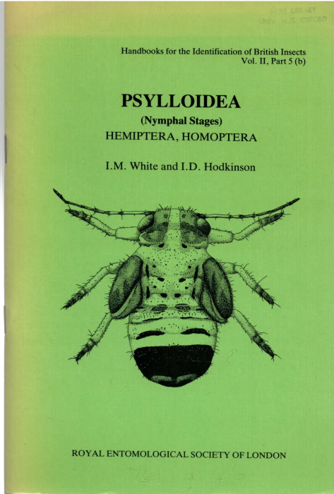 White, I.M.; Hodkinson, I.D. - Psylloidea (Nymphal Stages) (Handbooks for the Identification of British Insects 02/05b)
