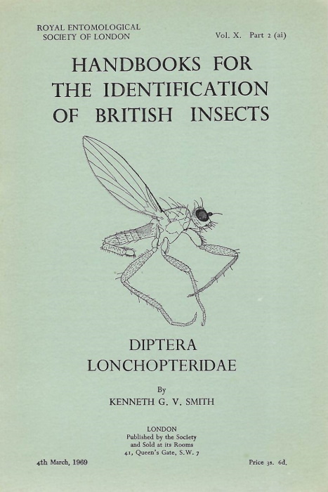 Smith, K.G.V. - Diptera Lonchopteridae (Handbooks for the Identification of British Insects 10/2ai)