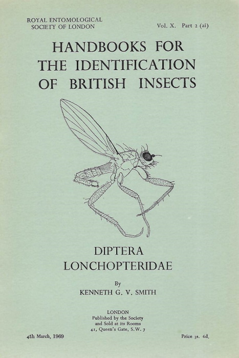 Smith, K.G.V. - Diptera Lonchopteridae (Handbooks for the Identification of British Insects 10/2ai)
