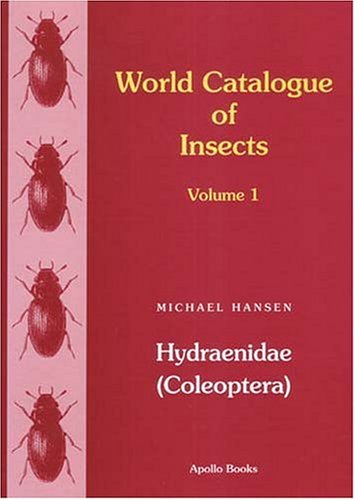 Hansen, M. - Hydraenidae (Coleoptera) (World Catalogue of Insects 1)