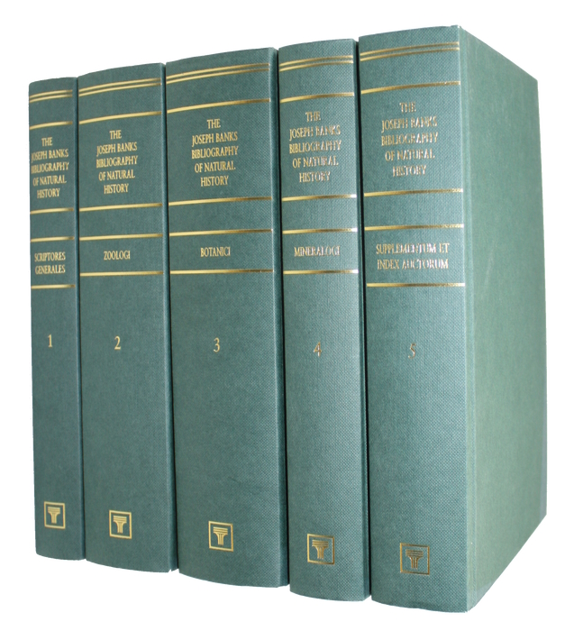 Dryander, J. - The Joseph Banks Bibliography of Natural History. Catalogus Bibliothecae Historico-Naturalis Josephi Banks. Vol. 1-5