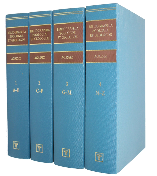 Agassiz, Louis - Bibliographia Zoologiae et Geologiae A General Catalogue of all Books, Tracts, and Memoirs on Zoology and Geology. Vol. 1-4