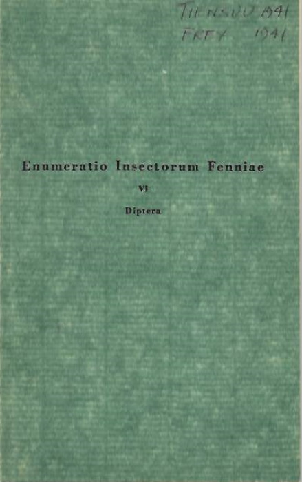 Frey, R. - Enumeratio Insectorum. Fenniae VI Diptera
