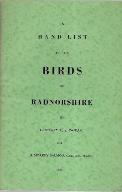 Ingram, G.C.S.; Salmon, H.M. - Hand List of the Birds of Radnorshire