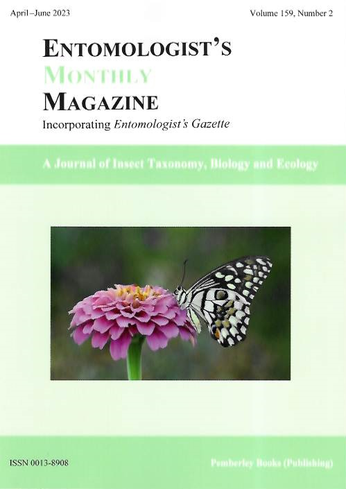  - Entomologist's Monthly Magazine Vol. 159 Part 2 (2023)