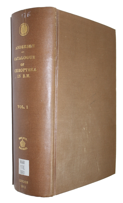Andersen, K. - Catalogue of the Chiroptera in the Collection of the British Muesum. Vol. I: Megachiroptera