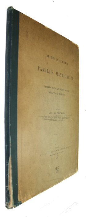 Westwood, J.O. - Revisio Insectorum Familiae Mantidarum, speciebus novis aut minus cognitis descriptis et delineatis