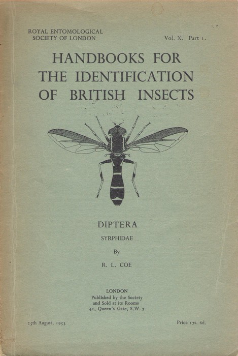 Coe, R.L. - Diptera: Syrphidae (Handbooks for the Identification of British Insects 10/1)