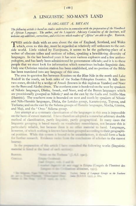 Bryan, Margaret A. - A Linguistic No-Man's Land