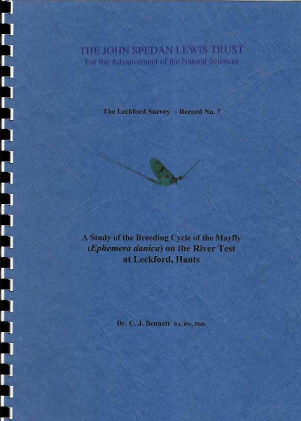 Bennett, C.J. - A Study of the Breeding Cycle of the Mayfly (<i>Ephemera danica</i>) on the River Test at Leckford, Hants