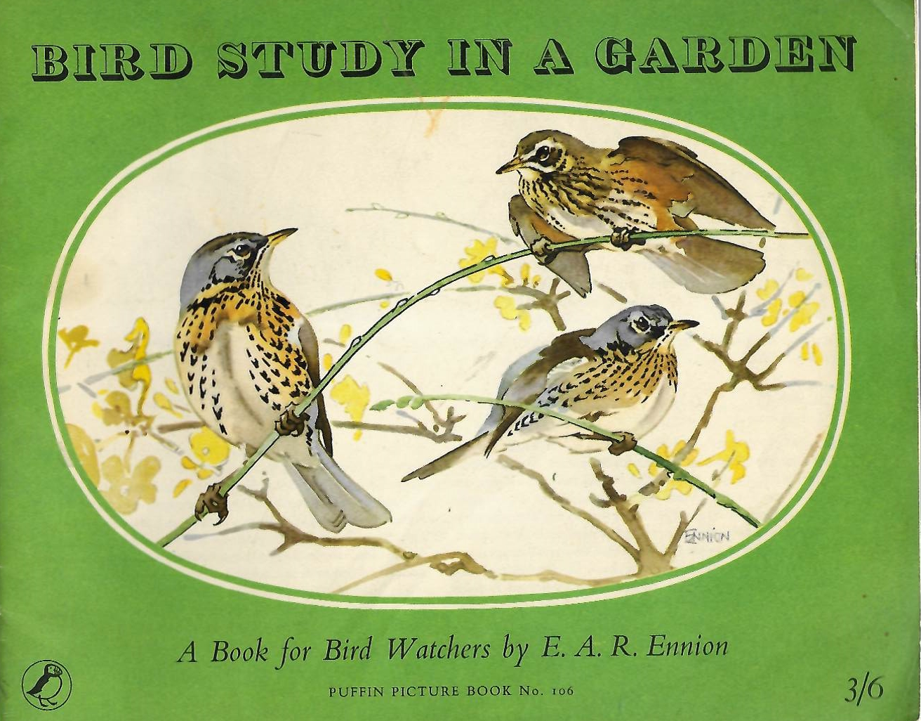 Ennion, E.A.R. - Bird Study in a GardenA Book for Bird Watchers (Puffin Picture Book No. 106)
