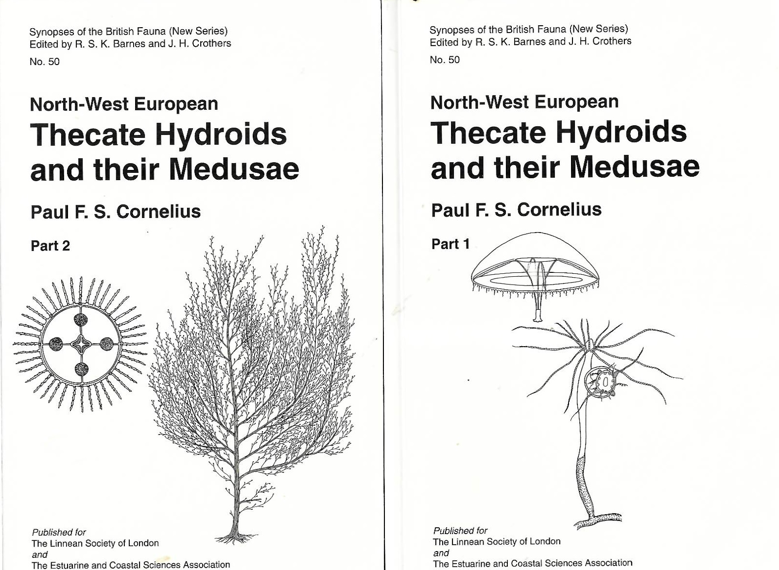 Cornelius, P.F.S. - North-West European Thecate Hydroids and their Medusae. Parts 1-2 (Synopses of the British Fauna 50)