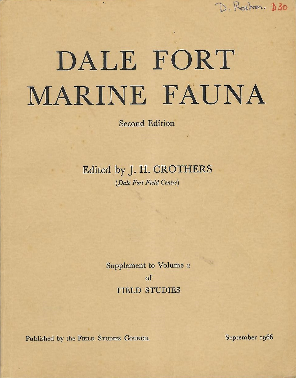 Crothers, J.H. - Dale Fort Marine Fauna