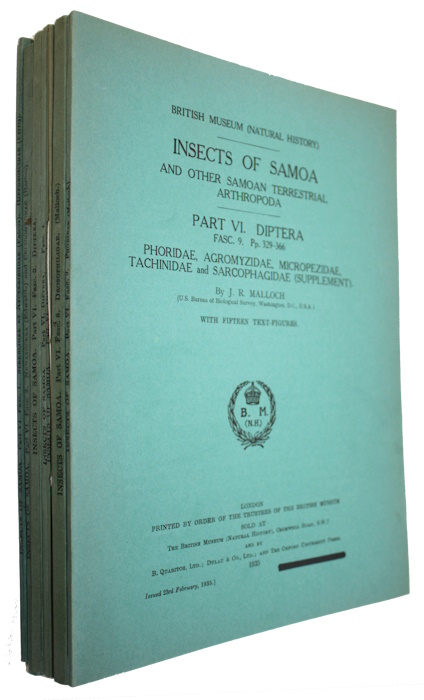 British Museum (Natural History) - Insects of Samoa Pt VI. Diptera. Fasc. 1-9