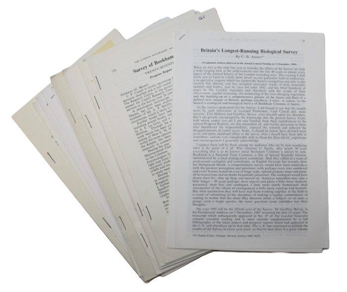 Beven, G. et al. - Survey of Bookham Common Twenty-sixth -[Forty-third] Year