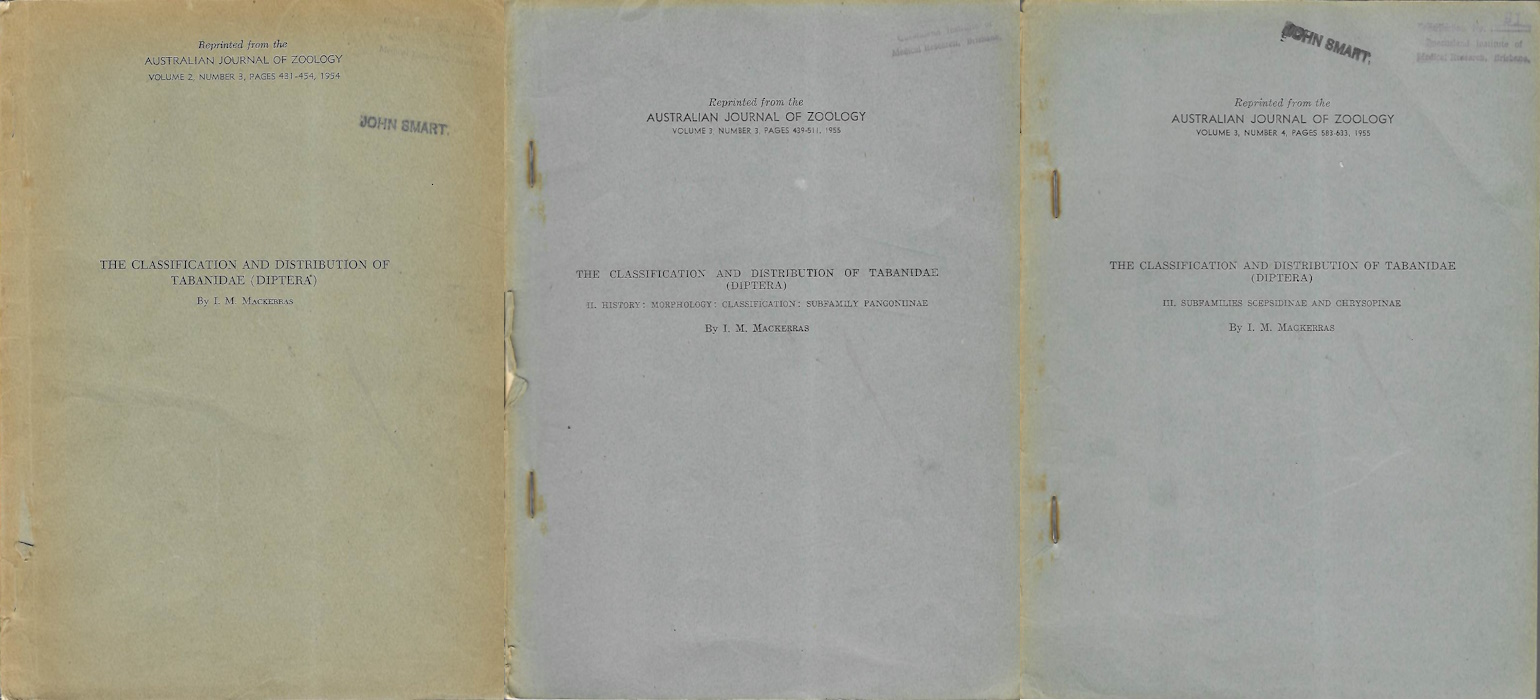 Mackerras, I.M. - The Classification and Distribution of Tabanidae (Diptera) [I]-III