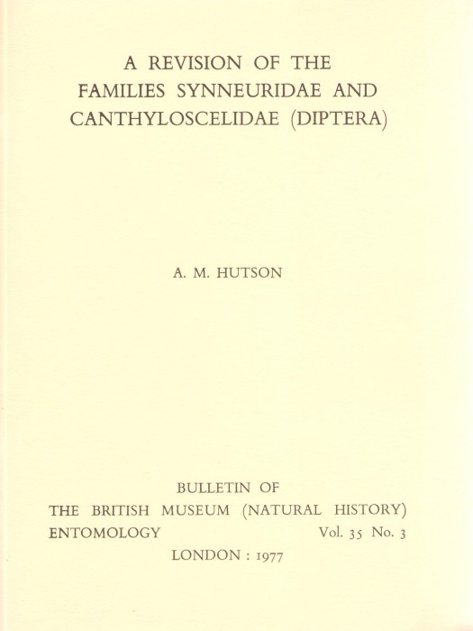 Hutson, A.M. - A Revision of the Families Synneuridae and Canthyloscelidae (Diptera)