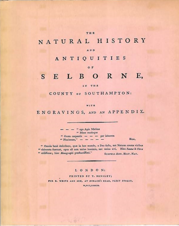 White, Gilbert - Natural History and Antiquities of Selborne