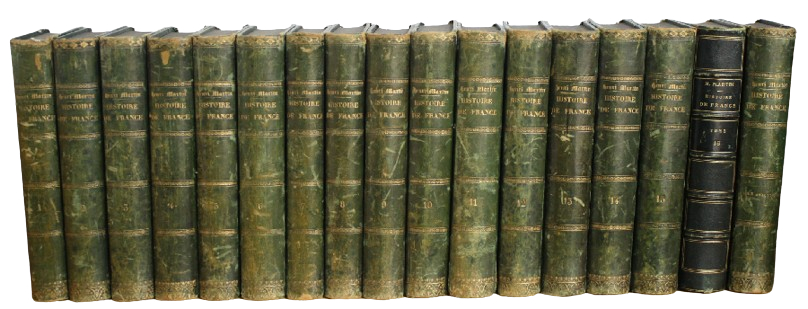 Martin, Henri - Histoire de France depuis les temps les plus reculs jusqu'en 1789. Vol. I-XVI +