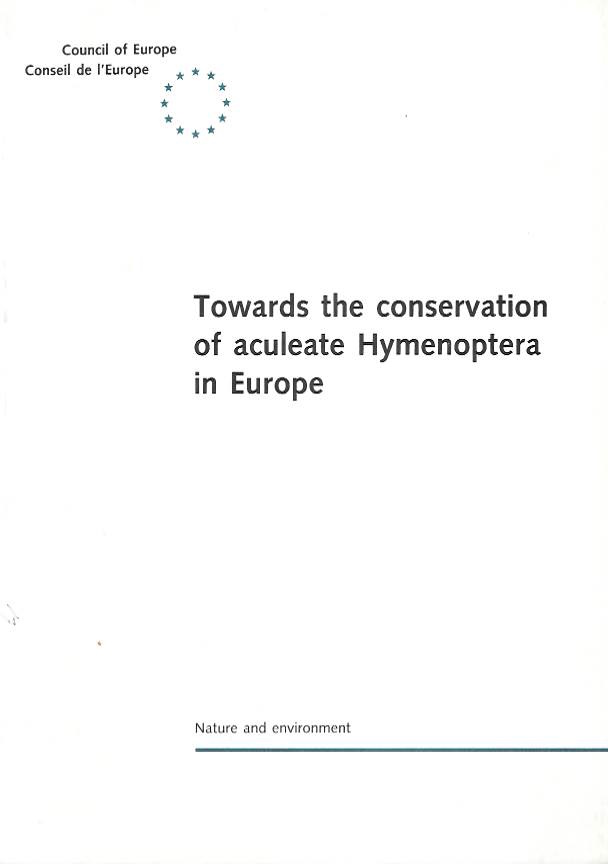 Day, M.C. - Towards the Conservation of Aculeate Hymenoptera in Europe