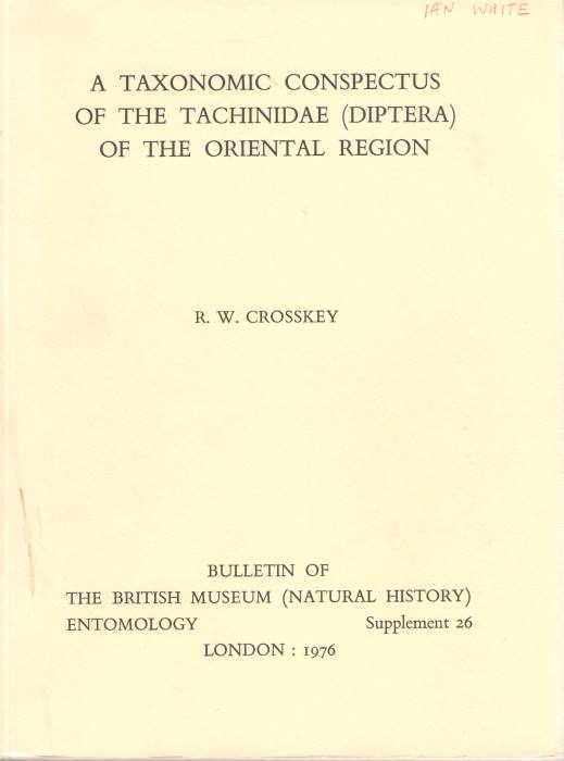 Crosskey, R.W. - A Taxonomic Conspectus of the Tachinidae (Diptera) of the Oriental Region