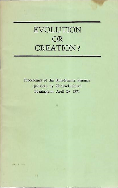 Geach, P.T.; Slusher, H.S.; Hawkins, P.J.C.; Norris, A.D. - Evolution or Creaton?