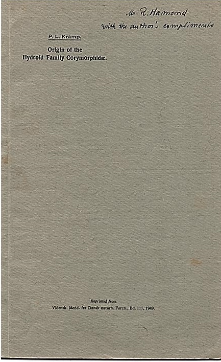 Kramp, P.L. - Origin of the Hydroid Family Corymorphidae