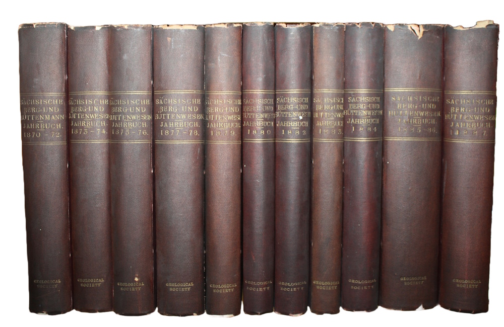 Knigliche Bergacademie zu Freiberg; Gottschalk, C.G.; Menzel, C. (Eds) - Jahrbuch fr den Berg-und Htten-Mann 1870-1872 [continued as] Jahrbuch fr das Berg- und Httenwesen im Knigreiche Sachsen 1873-1887