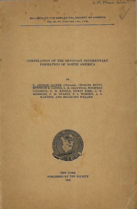Cooper, G.A. (Ed.) - Correlation of the Devonian Sedimentary Formation of North America