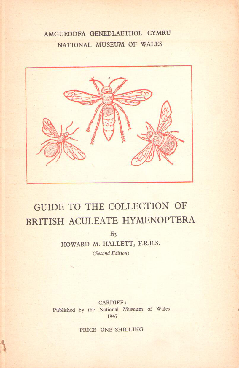 Hallett, H.M. - Guide to the Collection of British Aculeate Hymenoptera.