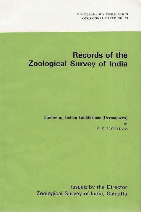 Srivastava, G.K. - Studies of Indian Labidurinae (Dermaptera)