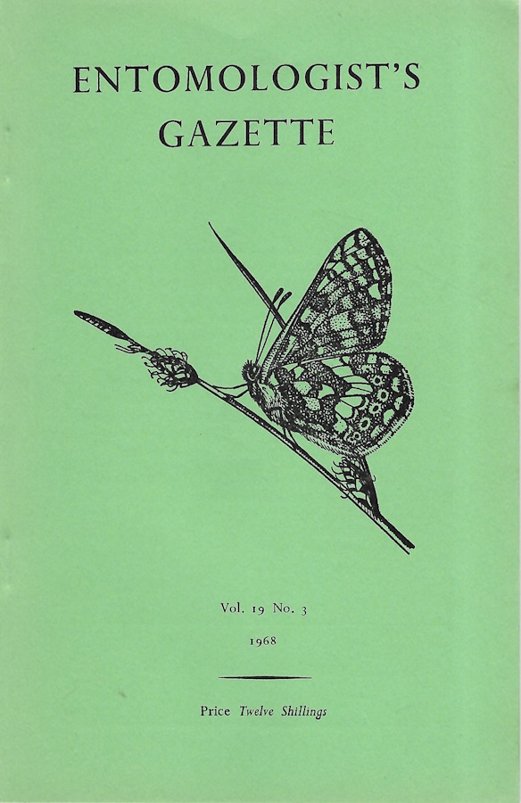  - Entomologist's Gazette. Vol. 19 (1968), Part 3