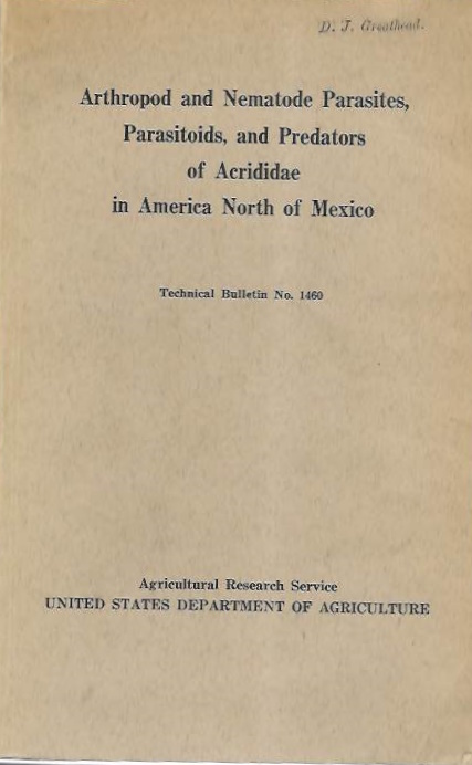 Rees, N.E. - Arthropod and Nematode Parasites, Parasitoids, and Predators of Acrididae in America North of Mexico