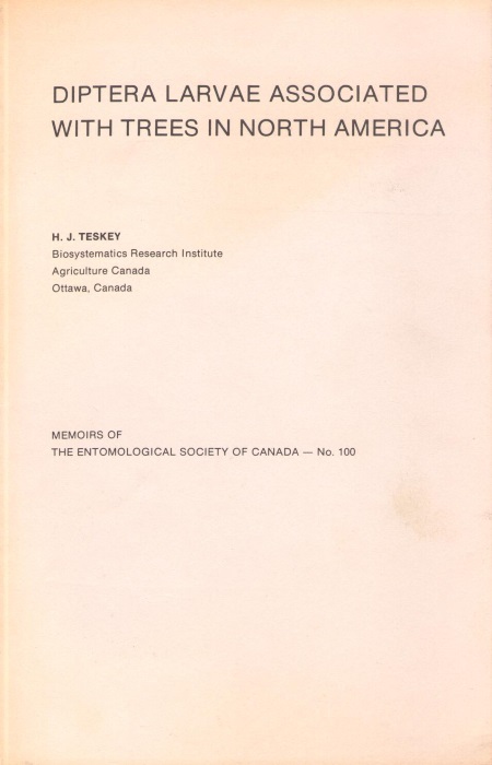 Teskey, H.J. - Diptera Larvae associated with Trees in North America