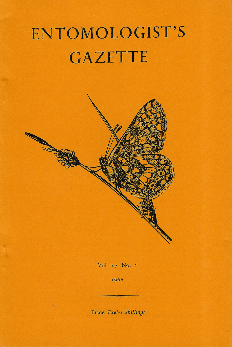  - Entomologist's Gazette. Vol. 17 (1966), Part 2