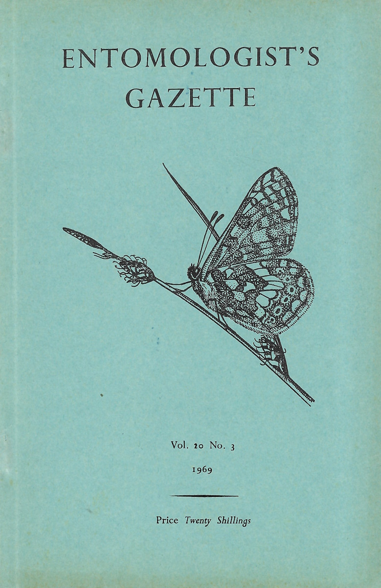  - Entomologist's Gazette. Vol. 20 (1969), Part 3