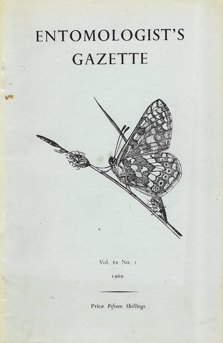  - Entomologist's Gazette. Vol. 20 (1969), Part 2