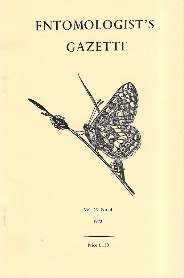  - Entomologist's Gazette. Vol. 23, Part 4 (1972)