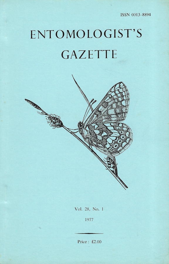  - Entomologist's Gazette. Vol. 28, Part 1 (1977)