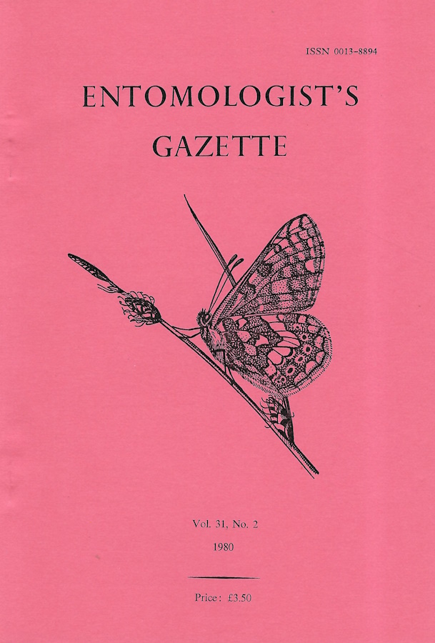  - Entomologist's Gazette. Vol. 31, Part 2 (1980)