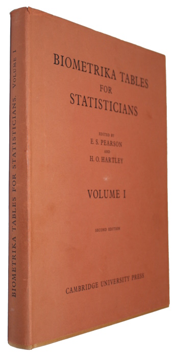 Pearson, E.S.; Hartley, H.O. (Eds) - Biometrika Tables for Statisticians. Vol. 1