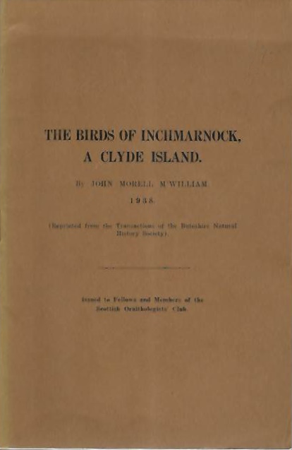 McWilliam, John Morell - The Birds of Inchmarnock, a Clyde Island