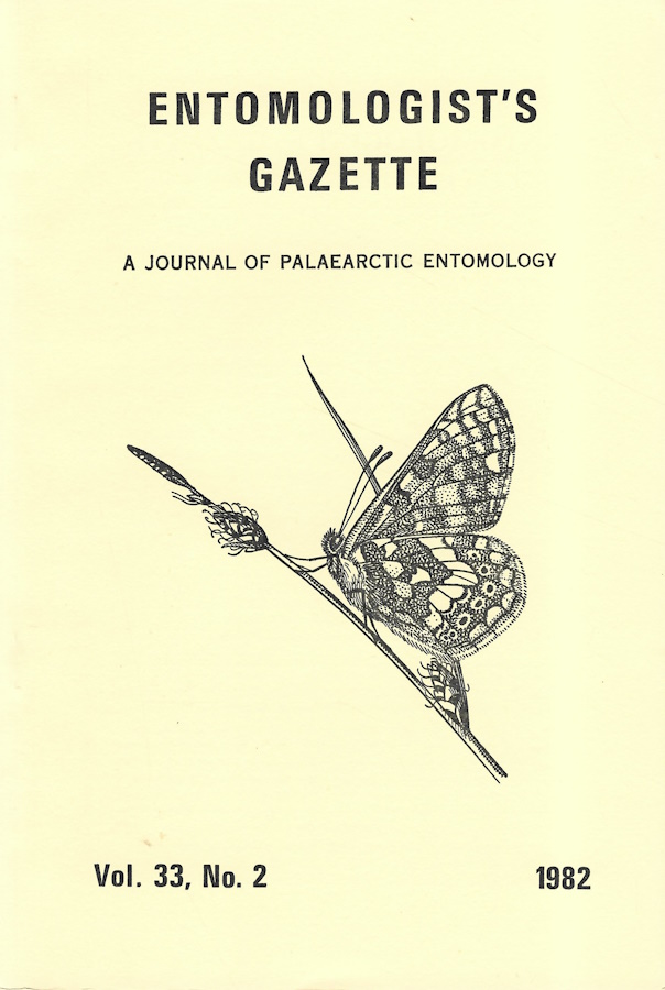  - Entomologist's Gazette. Vol. 33, Part 2 (1982)