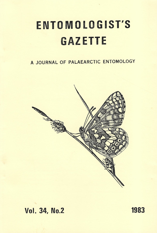  - Entomologist's Gazette. Vol. 34, Part 2 (1983)