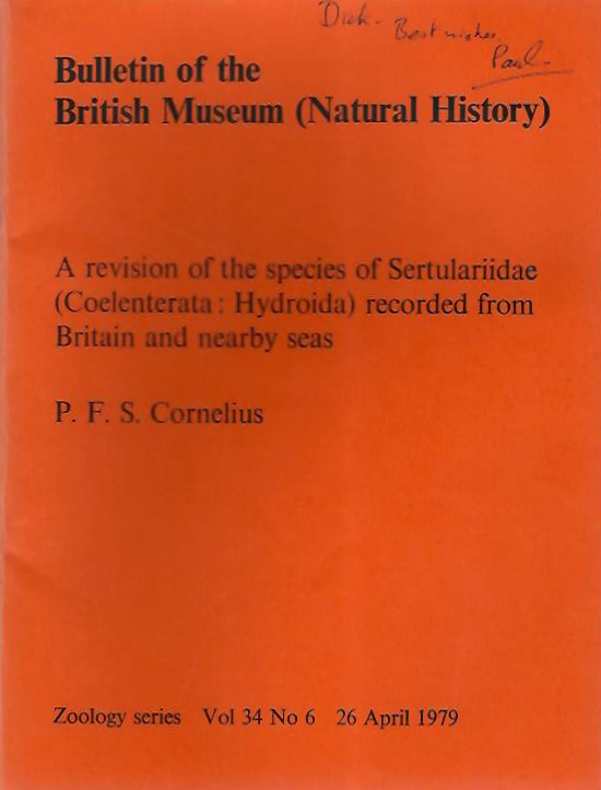 Cornelius, P.F.S. - A Revision of the species of Sertulariidae (Coelenterata: Hydroidea) recorded from Britain and nearby seas