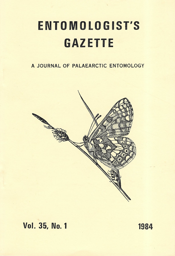 - Entomologist's Gazette. Vol. 35 (1984): Complete w/o Index