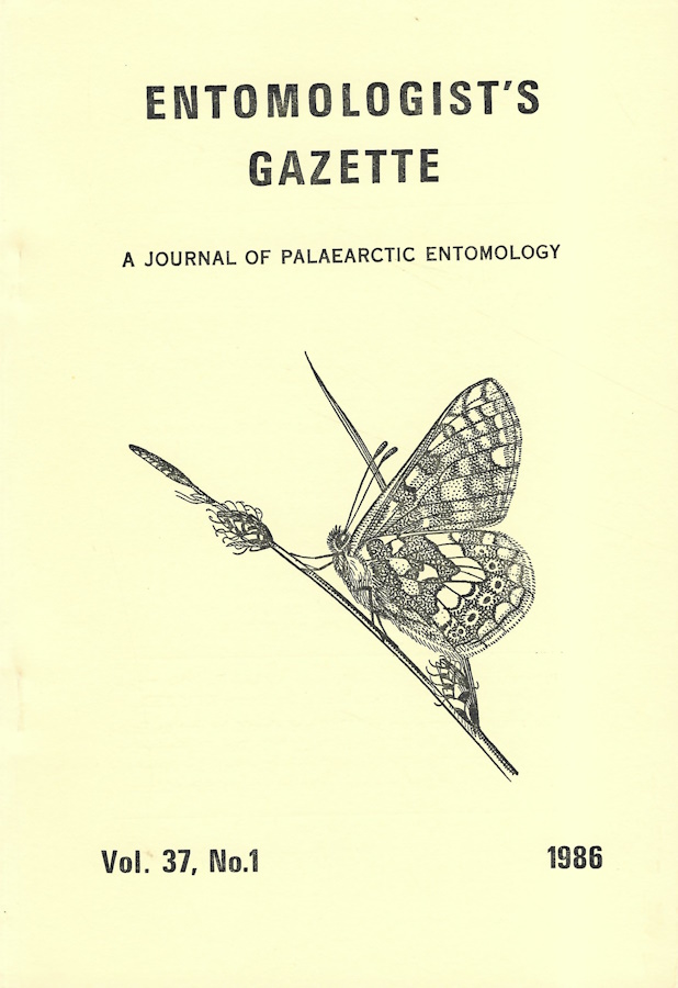  - Entomologist's Gazette. Vol. 37, Part 1 (1986)