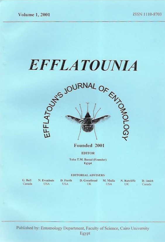 Bassal, Taha T.M. (Ed.) - Efflatounia: Efflatoun's journal of Entomology. Vol. 1-4