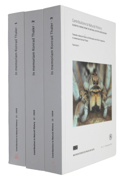 Kropf, C.; Horak, P. (Eds) - Towards a Natural History of Arthropods and Other Organisms. In Memoriam Konrad Thaler. Fasc. 1-3